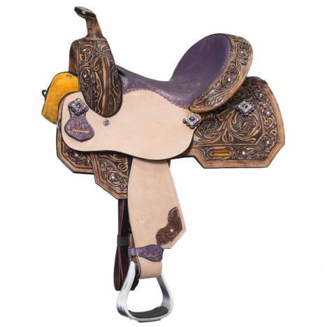 Silver Royal Sweet Pea Barrel Saddle