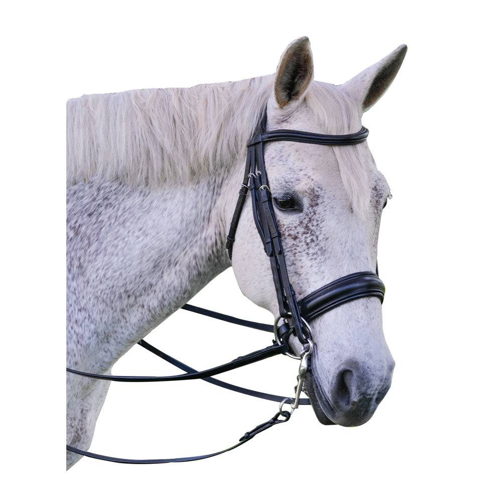 Exselle Elite Plain Raised Padded Bridle with Extra Brow