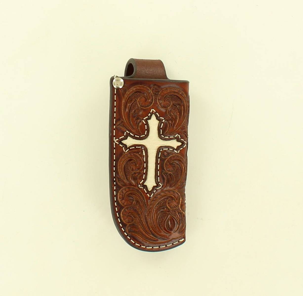 Nocona Cross Embellished Pocket Knife Sheath