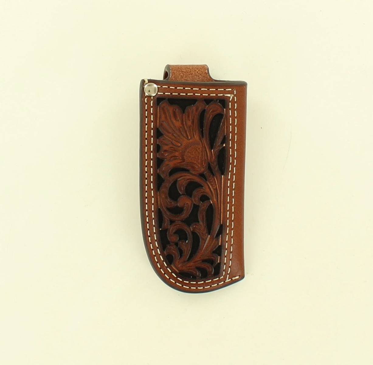 Nocona Pierced Leather Pocket Knife Sheath