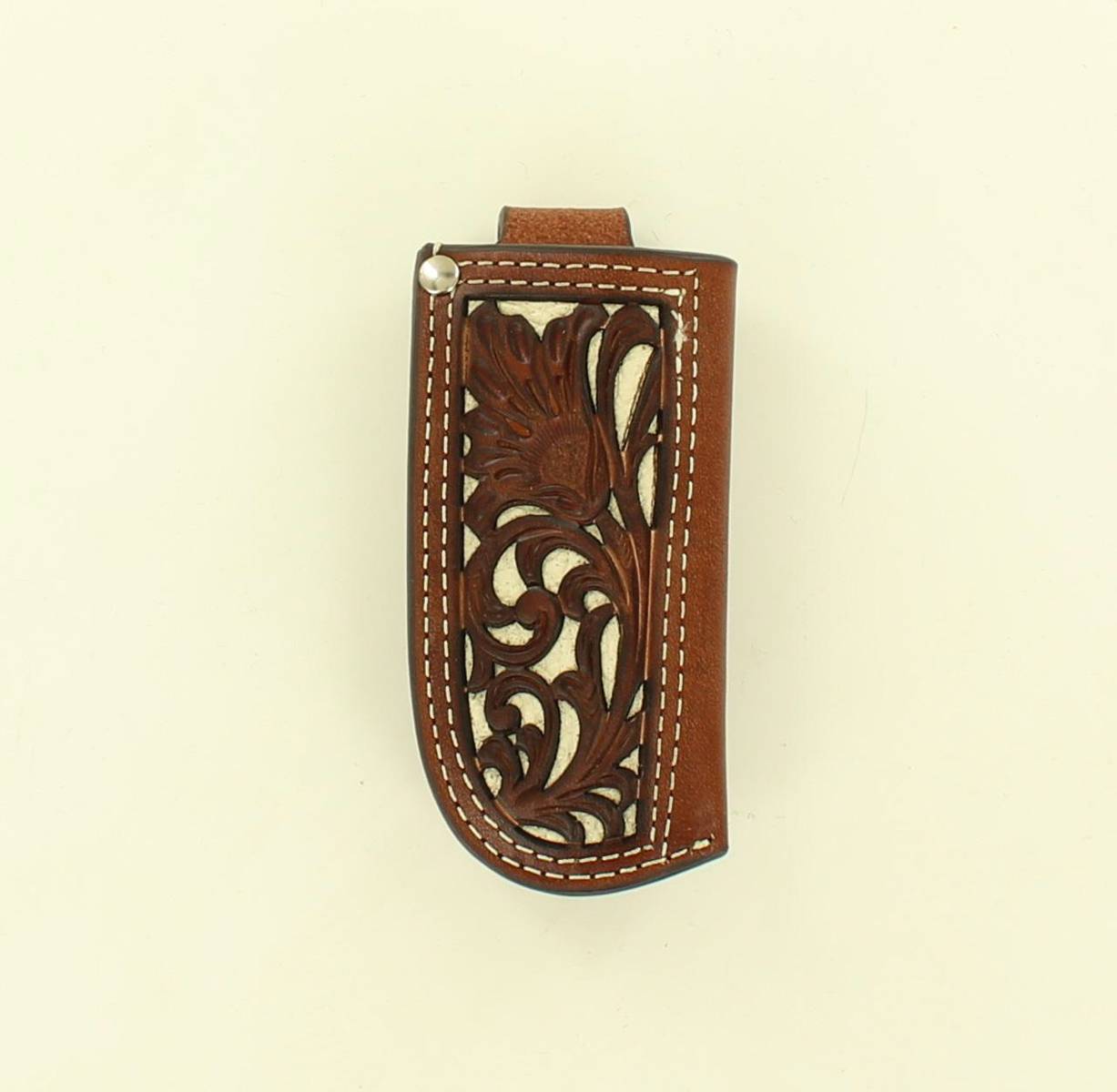 Nocona Pierced Leather Pocket Knife Sheath