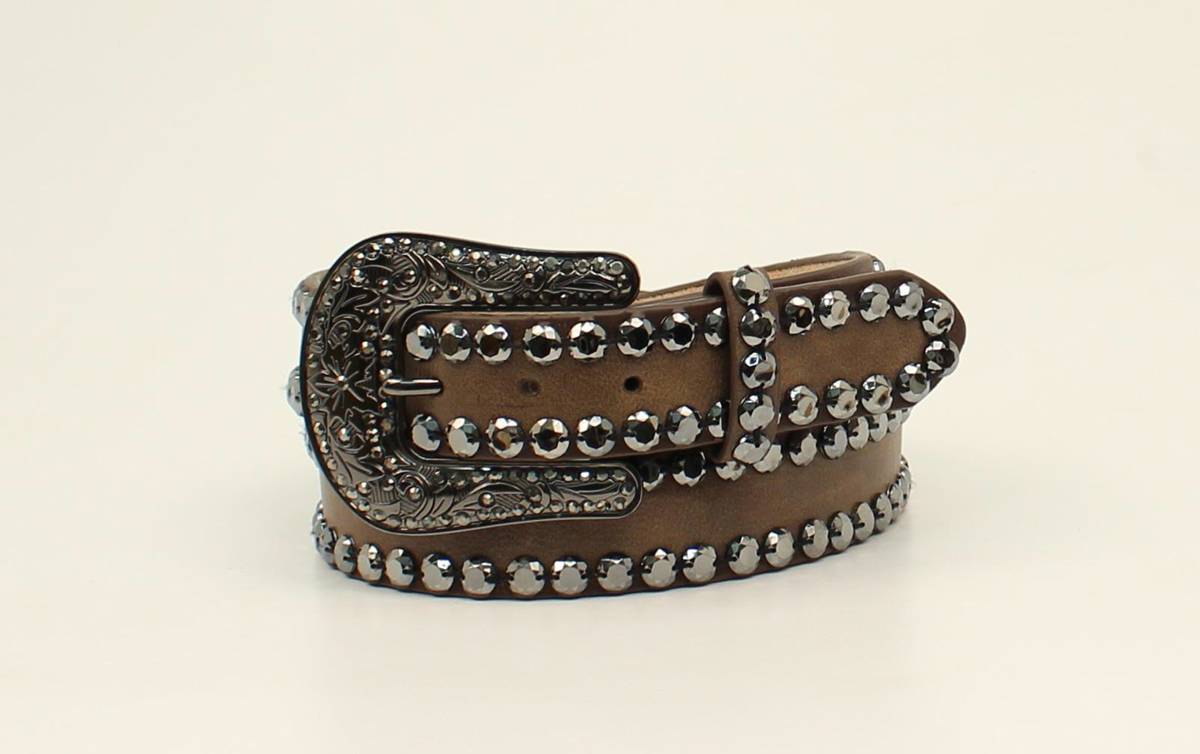 Blazin Roxx Ladies Large Crystal Edge Belt