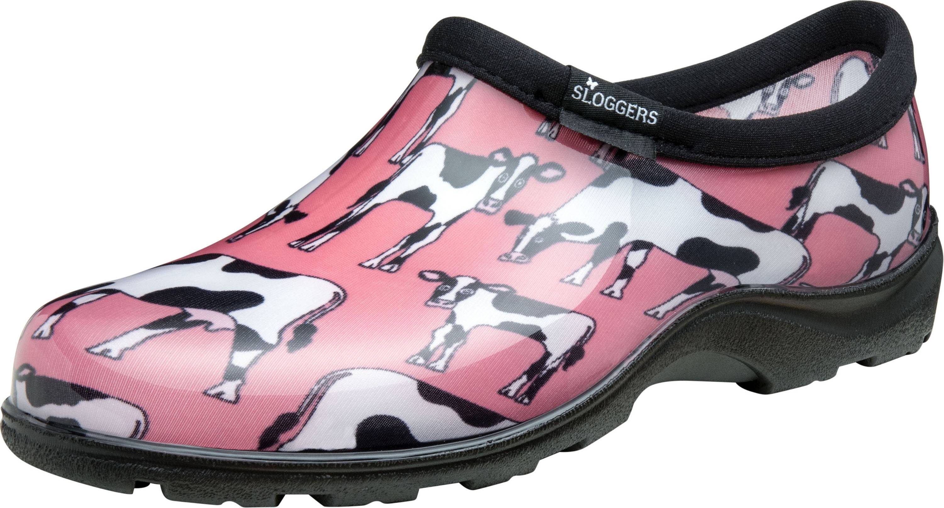Sloggers Ladies Waterproof Comfort Shoes - Cowbella Pink