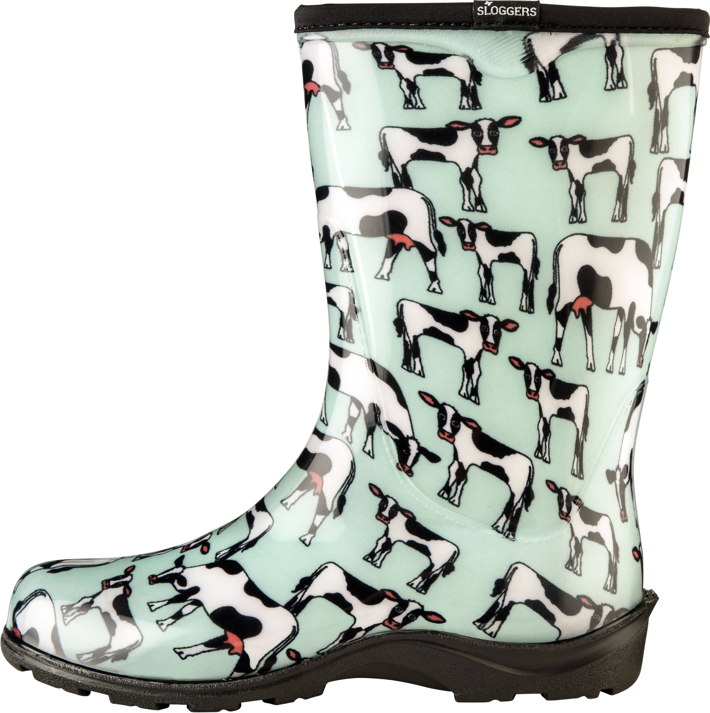 Sloggers Ladies Waterproof Comfort Boots - Cowbella Mint