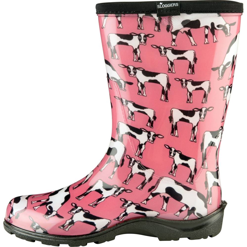 Sloggers Women's Waterproof Comfort Boot Cowbella Pink