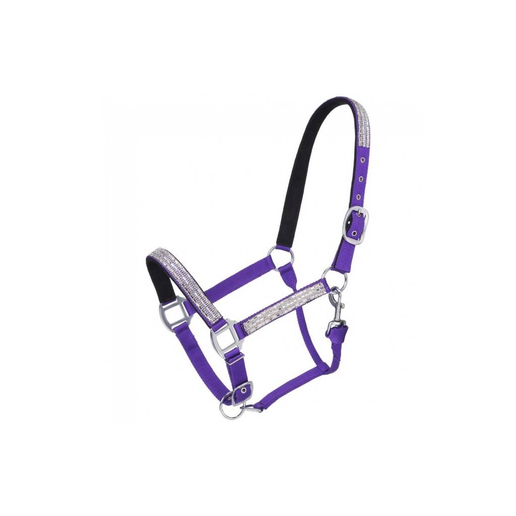 Tough 1 Miniature Adjustable Crystal Overlay Nylon Halter