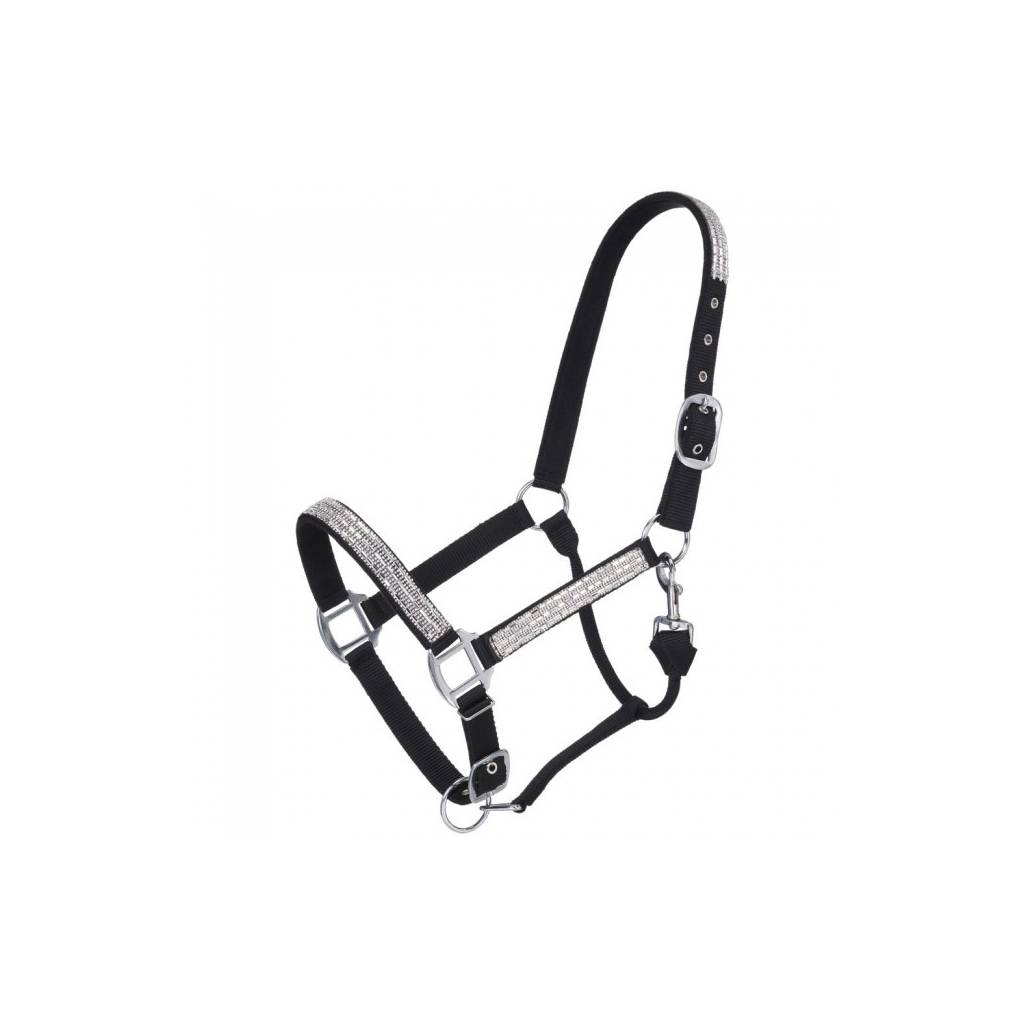 Tough 1 Adjustable Crystal Overlay Nylon Halter