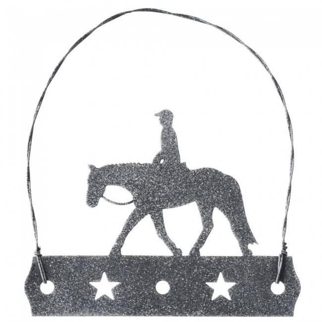 5-866816 Tough 1 Equine Motif Glitter Finish Ornament - Eng sku 5-866816