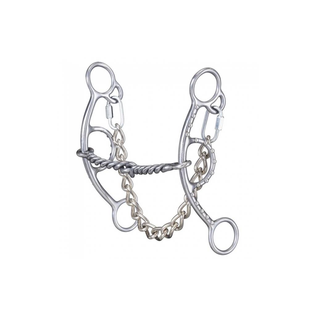 Tough 1 Sweet Iron Twist Mouth Short Shank Gag Snaffle