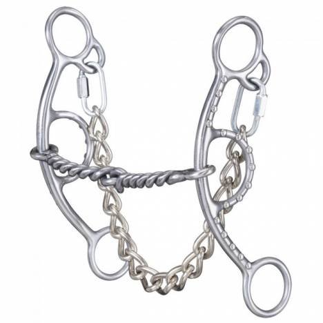 Tough 1 Sweet Iron Twist Mouth Short Shank Gag Snaffle