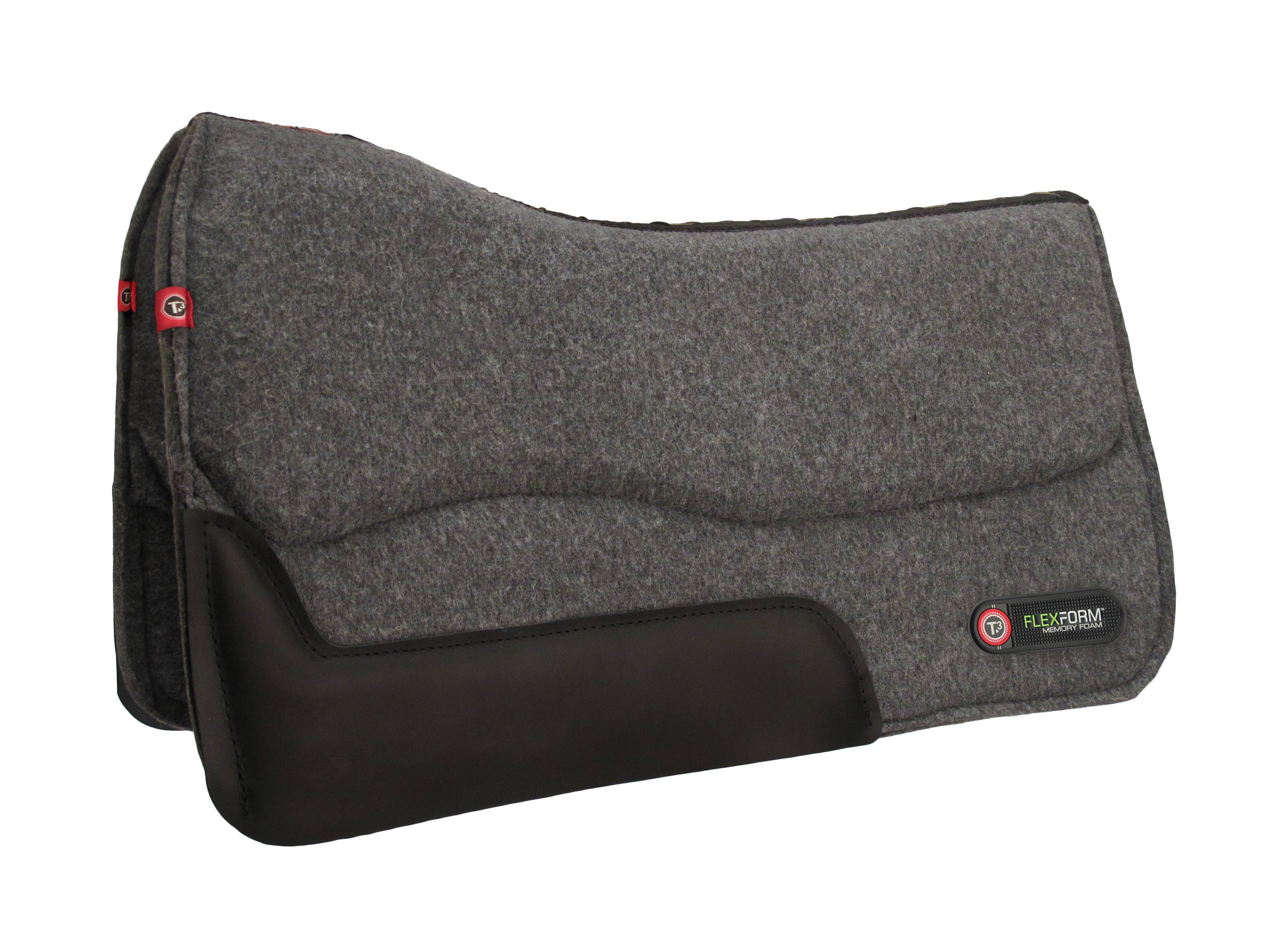 T3 Western Wool Felt Pad with Flex Form 3/4