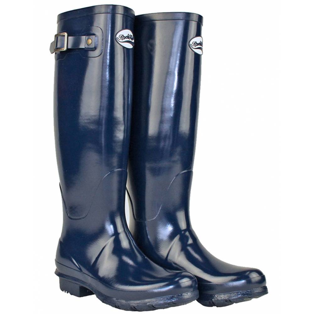 Rockfish Tall Gloss Wellington Boots- Ladies