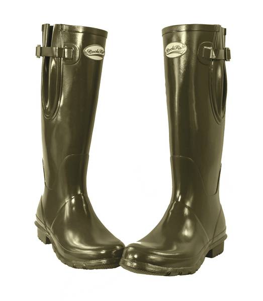 Rockfish Adjustable Gloss Wellington Boots- Ladies