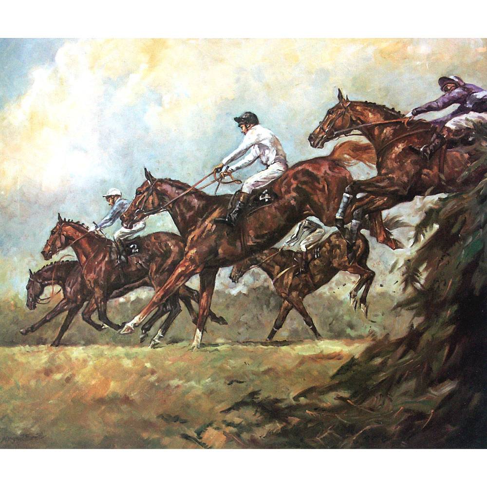 5-868159 Margaret Barrett Horse Prints - Bechers (Horse Rac sku 5-868159