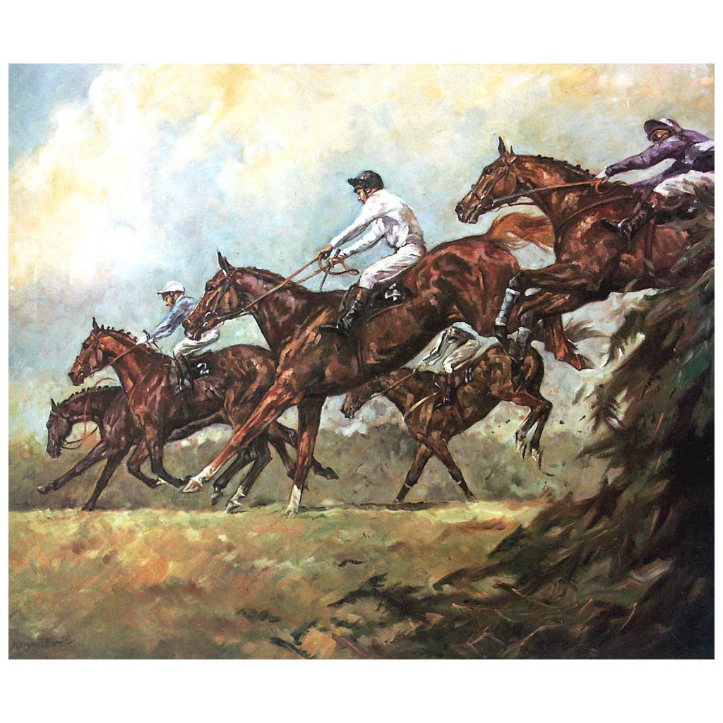 Margaret Barrett Horse Prints - Bechers (Horse Racing)