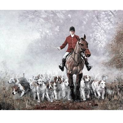 5-868182 Malcom Coward Horse Prints - AM (Fox Hunting) sku 5-868182