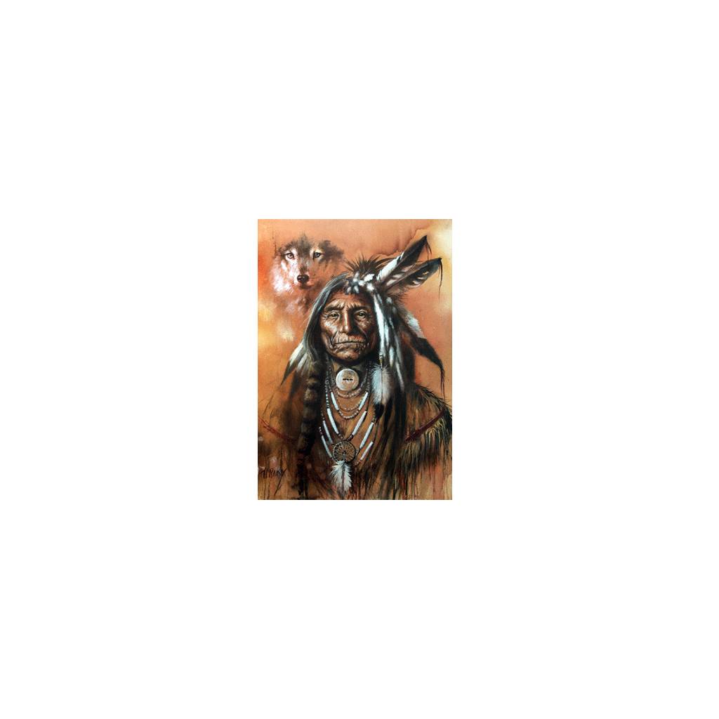 Sally Mitchell Fine Art Wildlife Prints - The Chief & His Spirit