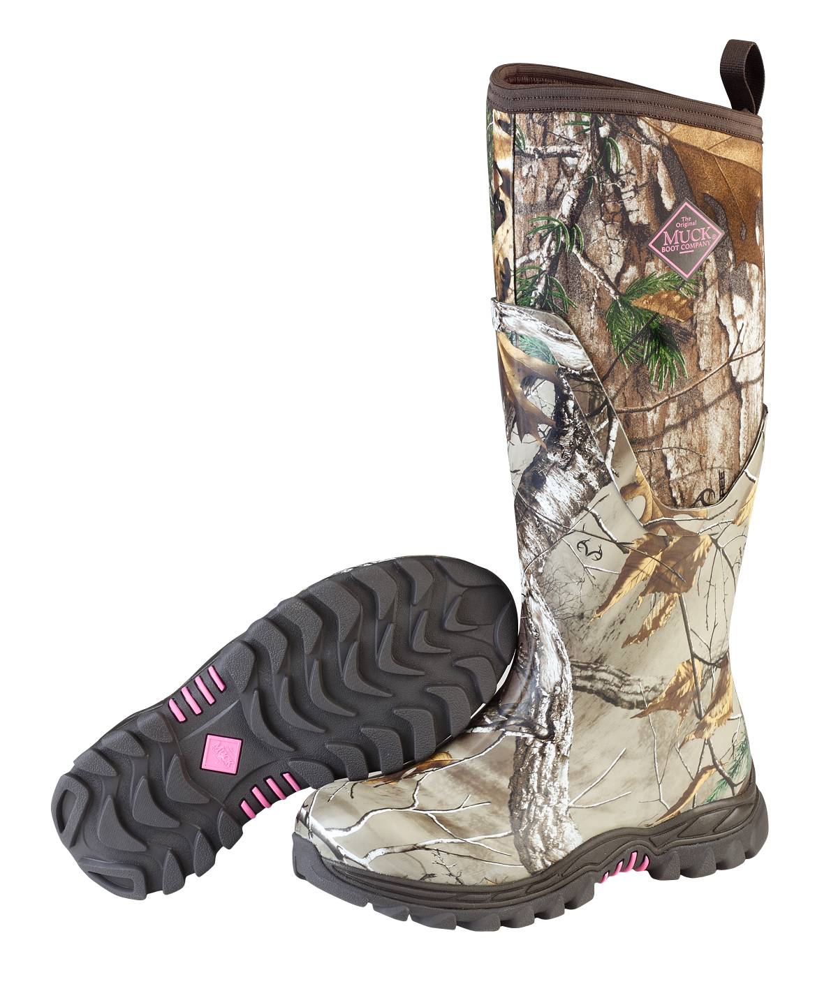Muck Boots Arctic Hunter Tall Boots - Ladies Bark Realtree Xtra Pink