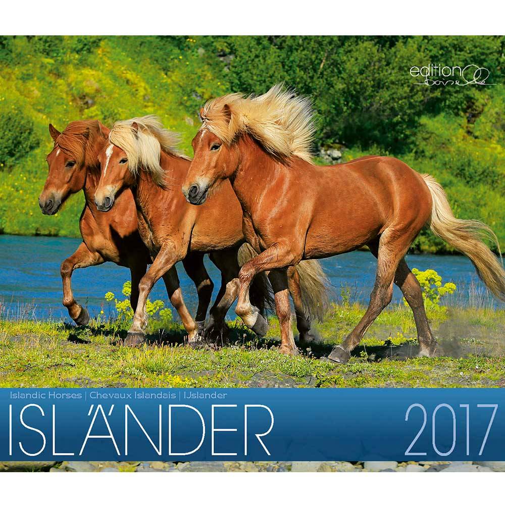 Boiselle Mid Sized Calendar Icelandic 2017 EquestrianCollections
