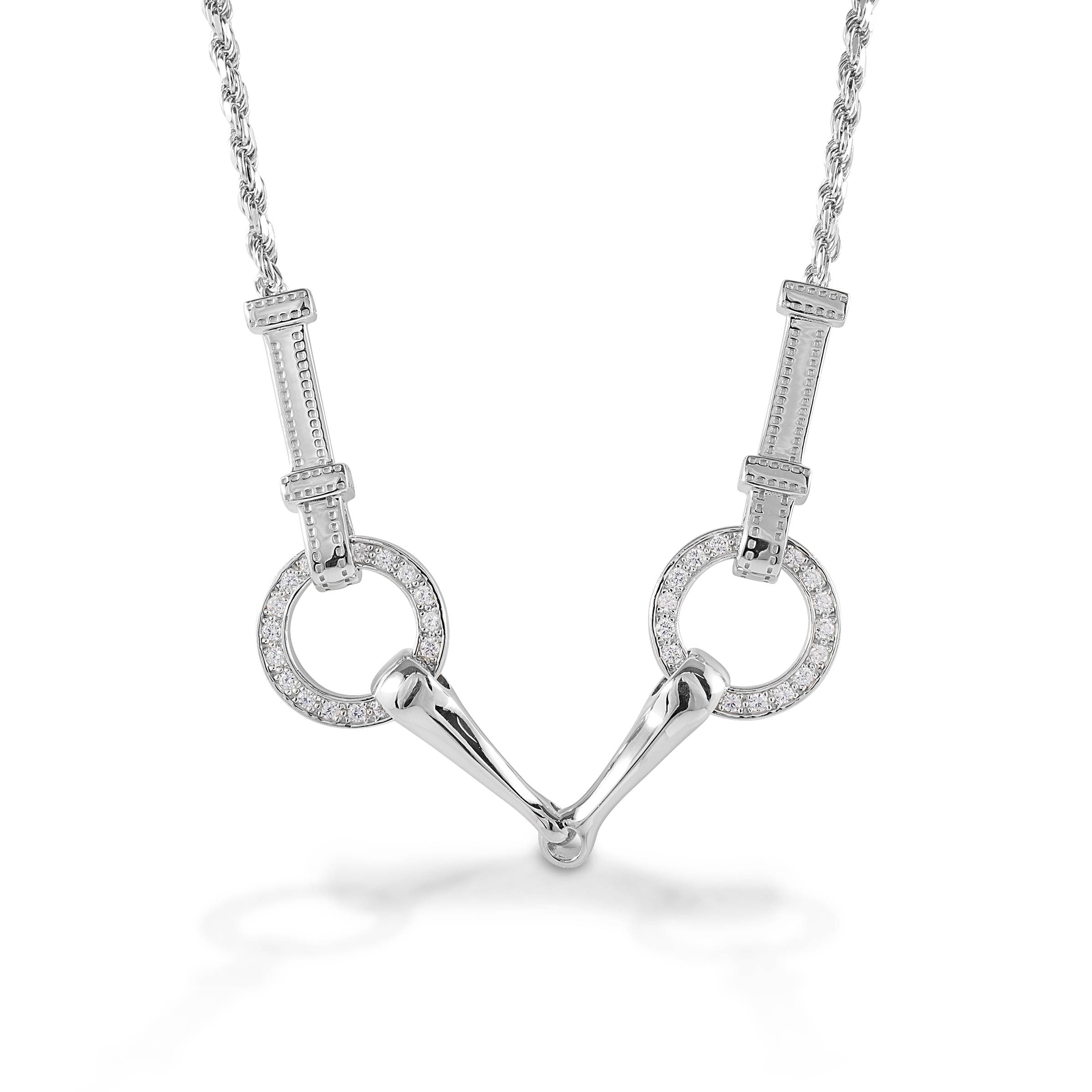 Kelly Herd Snaffle Bit Necklace - Sterling Silver