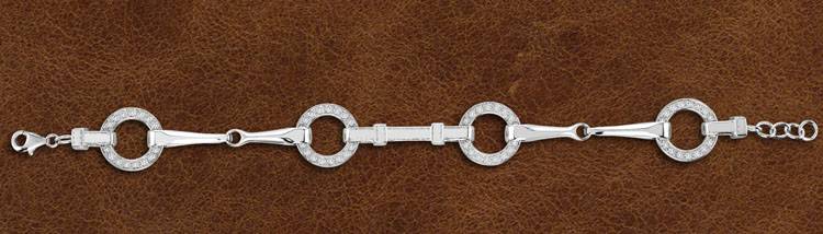 Kelly Herd Snaffle Bit Bracelet - Sterling Silver