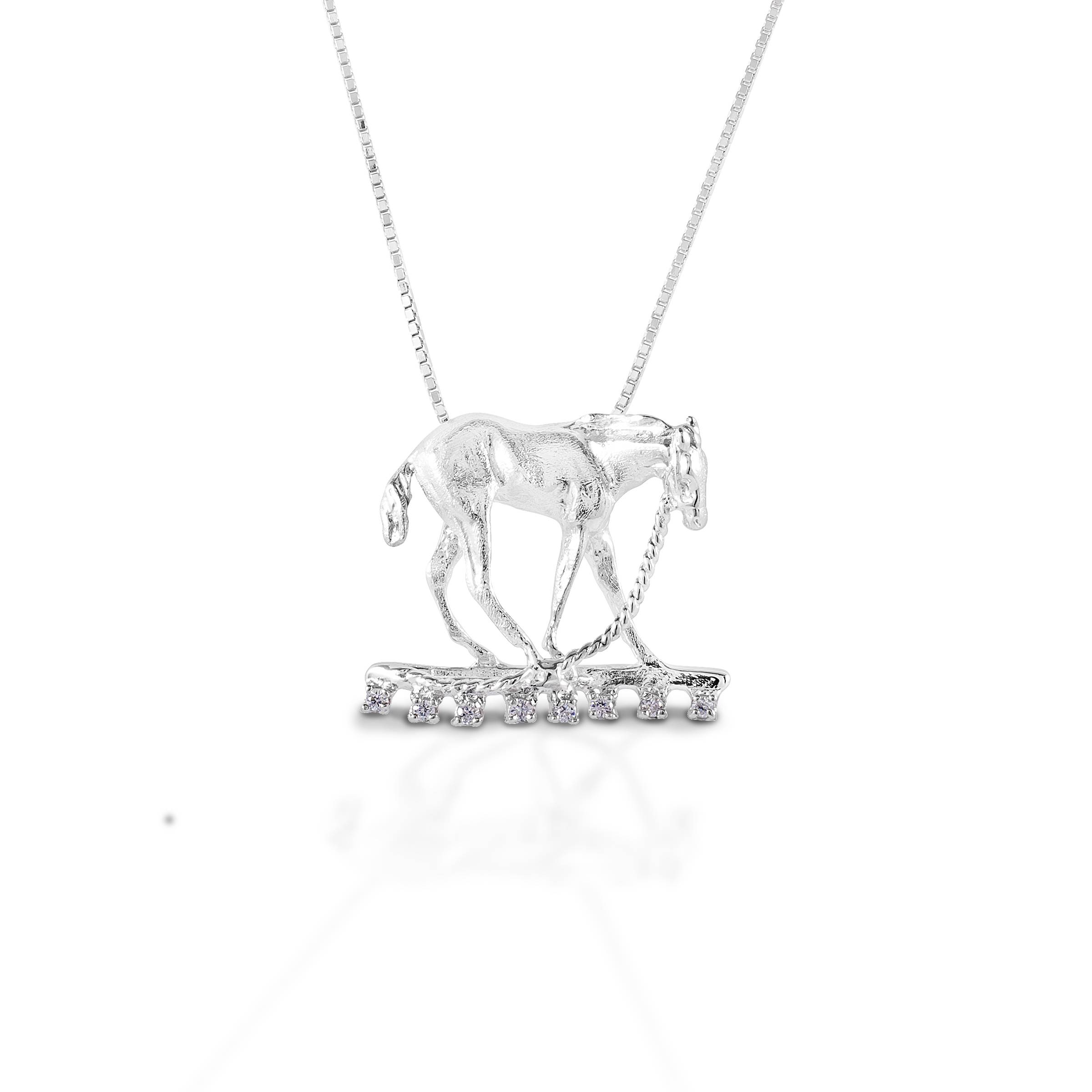 Kelly Herd Foal & Halter Pendant - Sterling Silver