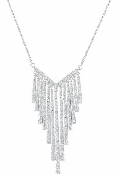 Montana Silversmiths Chandelier Chevron Cubic Zirconia Necklace