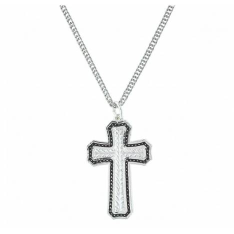 Montana Silversmiths Pin Point And Wheat Cross Necklace