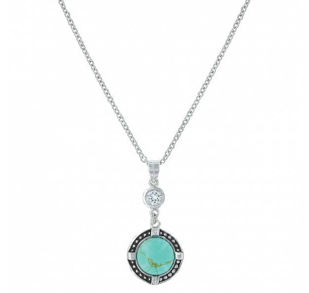 5-870960 Montana Silversmiths True North Round Stone Neckla sku 5-870960