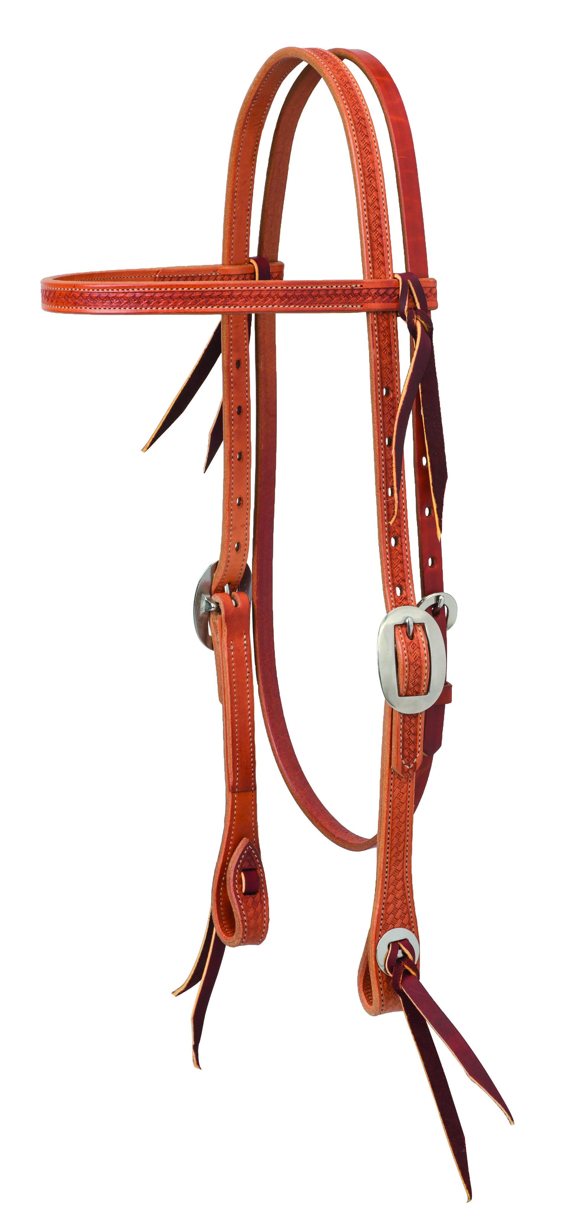 Weaver Basketweave Browband Headstall