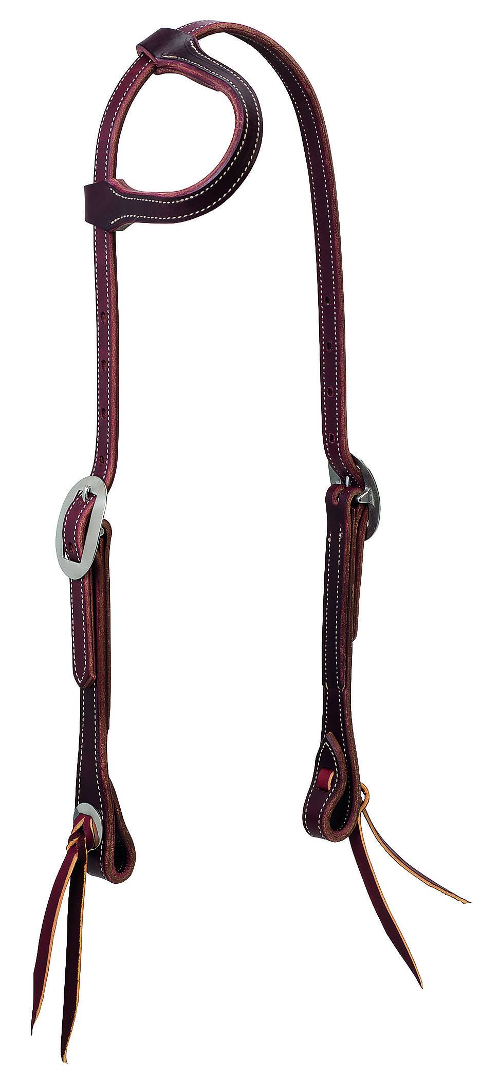 Weaver Buttered Latigo Leather Sliding Ear Headstall