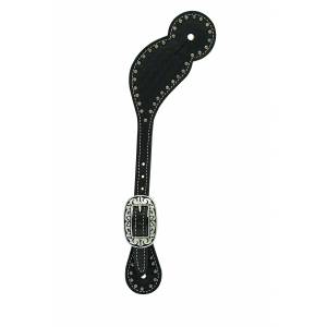 Weaver Basketweave Bridle Leather Regular Spur Straps