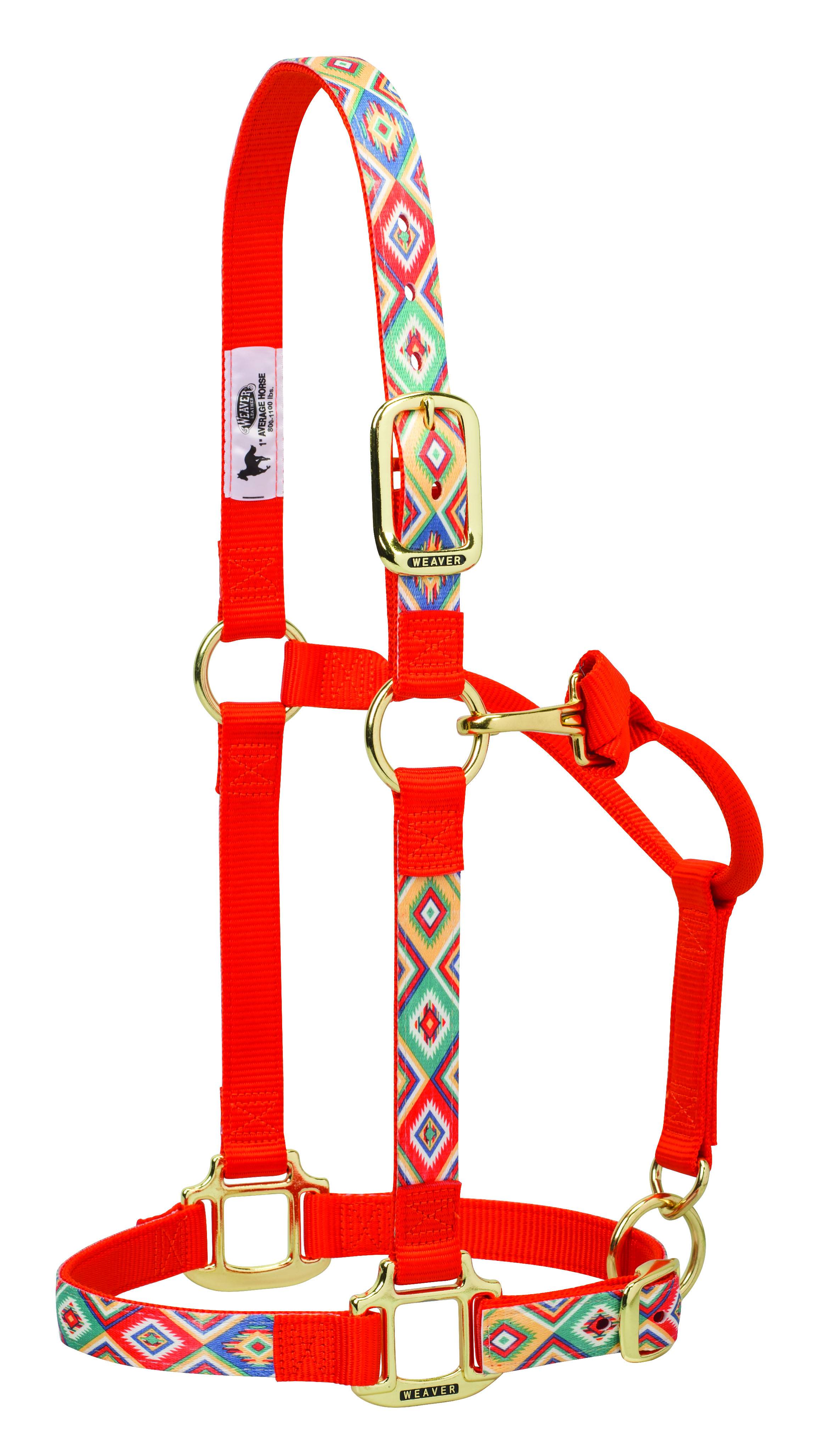 Weaver Nylon Navajo Adjustable Chin And Throat Snap Horse Halter