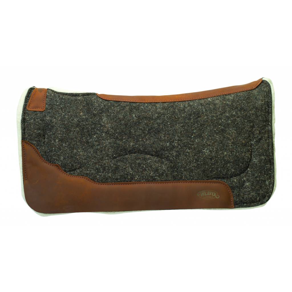 Weaver 100% Wool Felt - Merino Wool Fleece Saddle Pad With Gel Insert