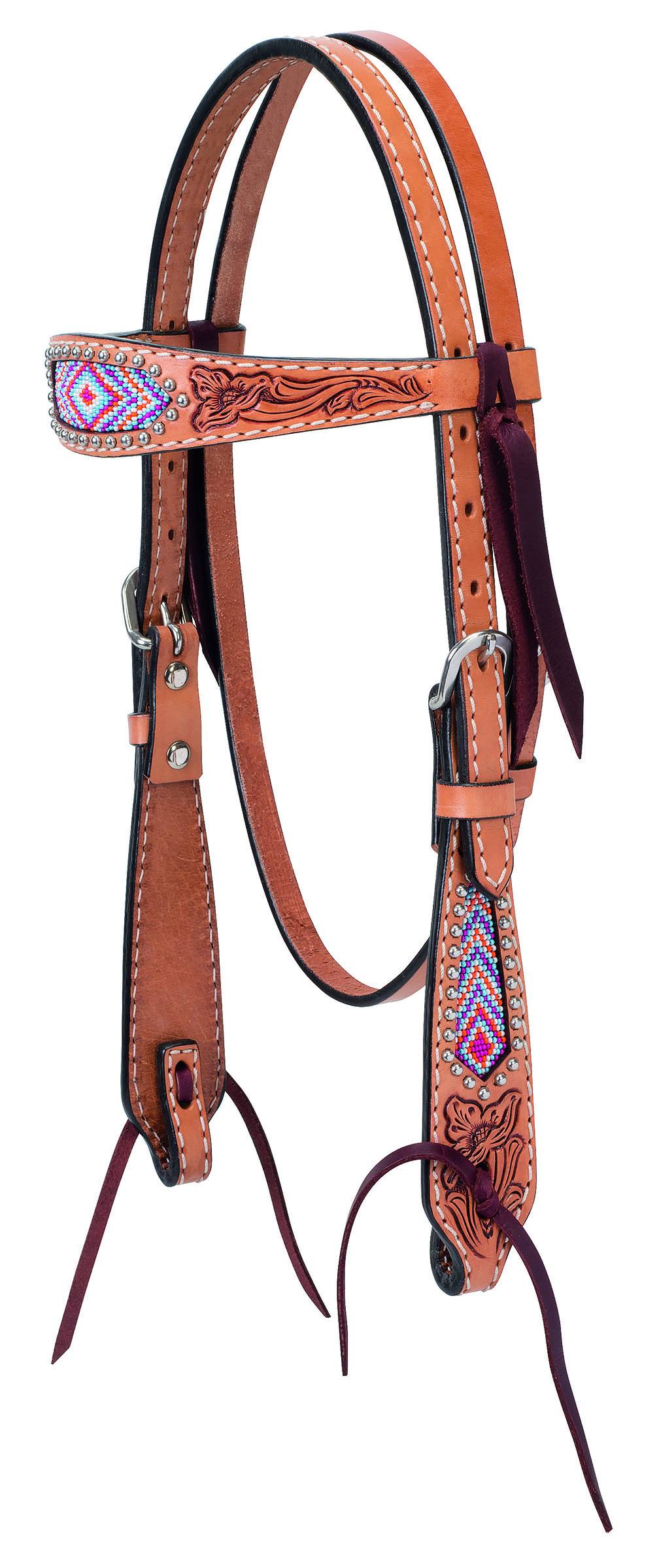 5-876343 Weaver Diamond Beaded Pony Browband Headstall sku 5-876343