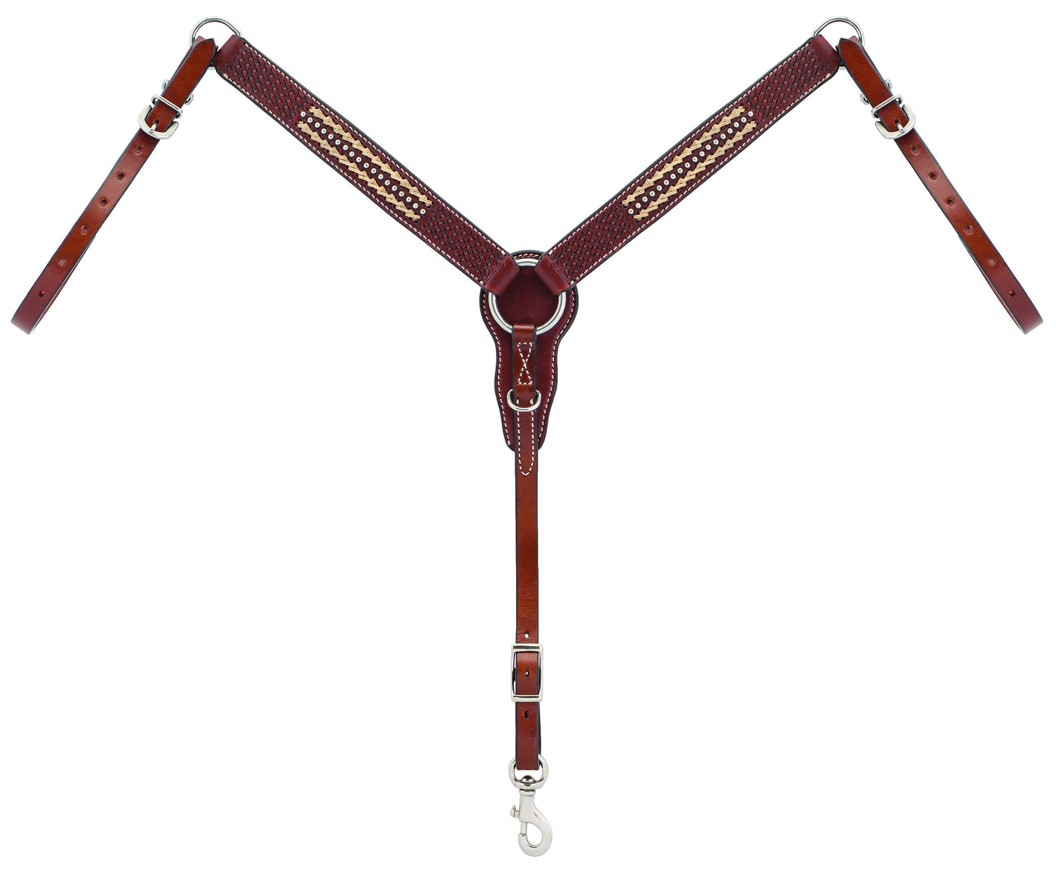 5-876353 Weaver Basketweave With Rawhide Accent Pony Breast sku 5-876353