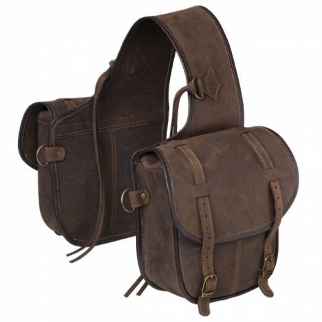 Tough-1 Soft Leather Saddle Bag