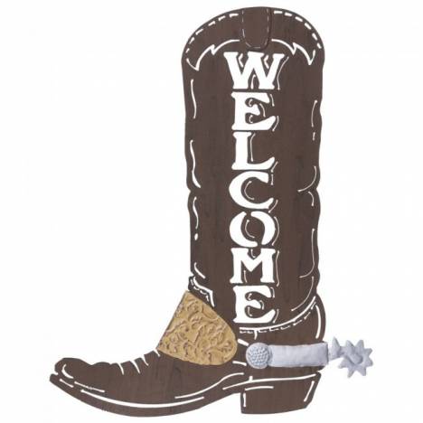 Tough-1 Cowboy Boot Welcome Sign