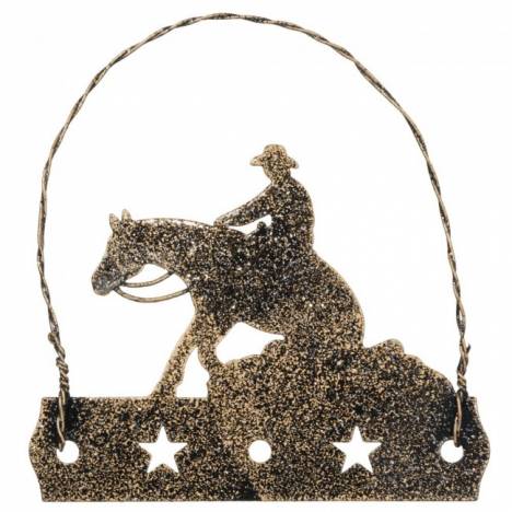 Tough-1 Equine Motif Ornament With Glitter Finish - Reiner