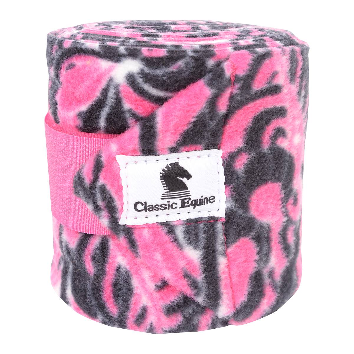 5-878938 Classic Equine Print Polo Wraps - Fuchsia Waves sku 5-878938