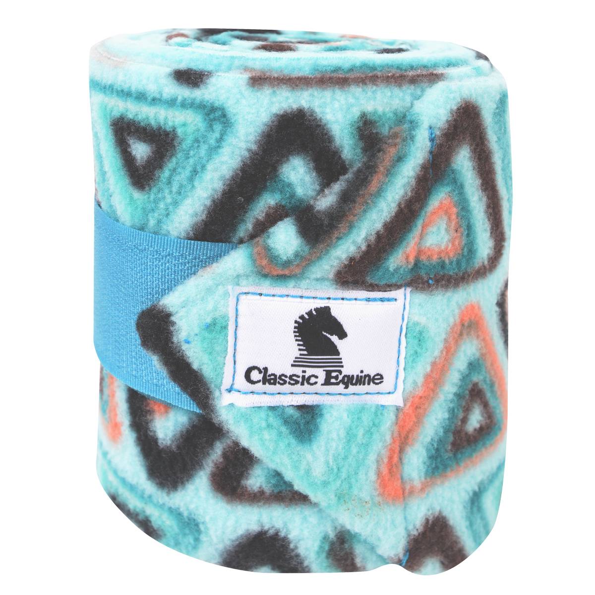 5-878940 Classic Equine Print Polo Wraps - Turquoise Triang sku 5-878940