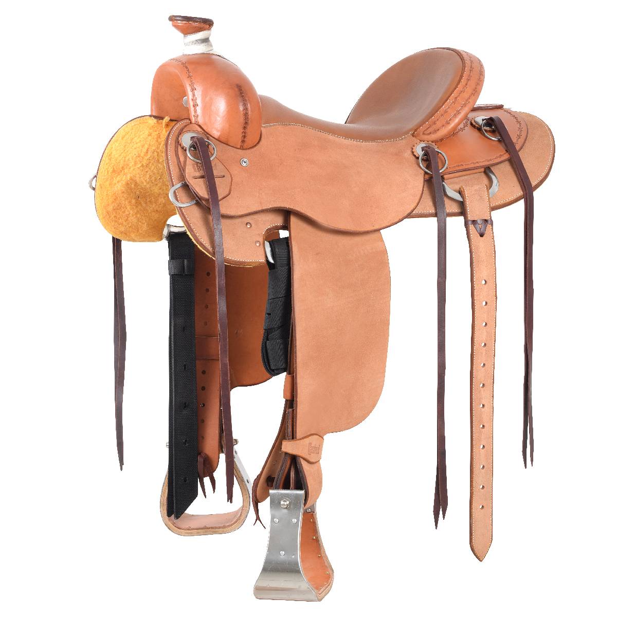 Horse tack. Седло FOUGANZA Romeo. Вестерн конный спорт седло. Конское седло. Атрибуты лошади.