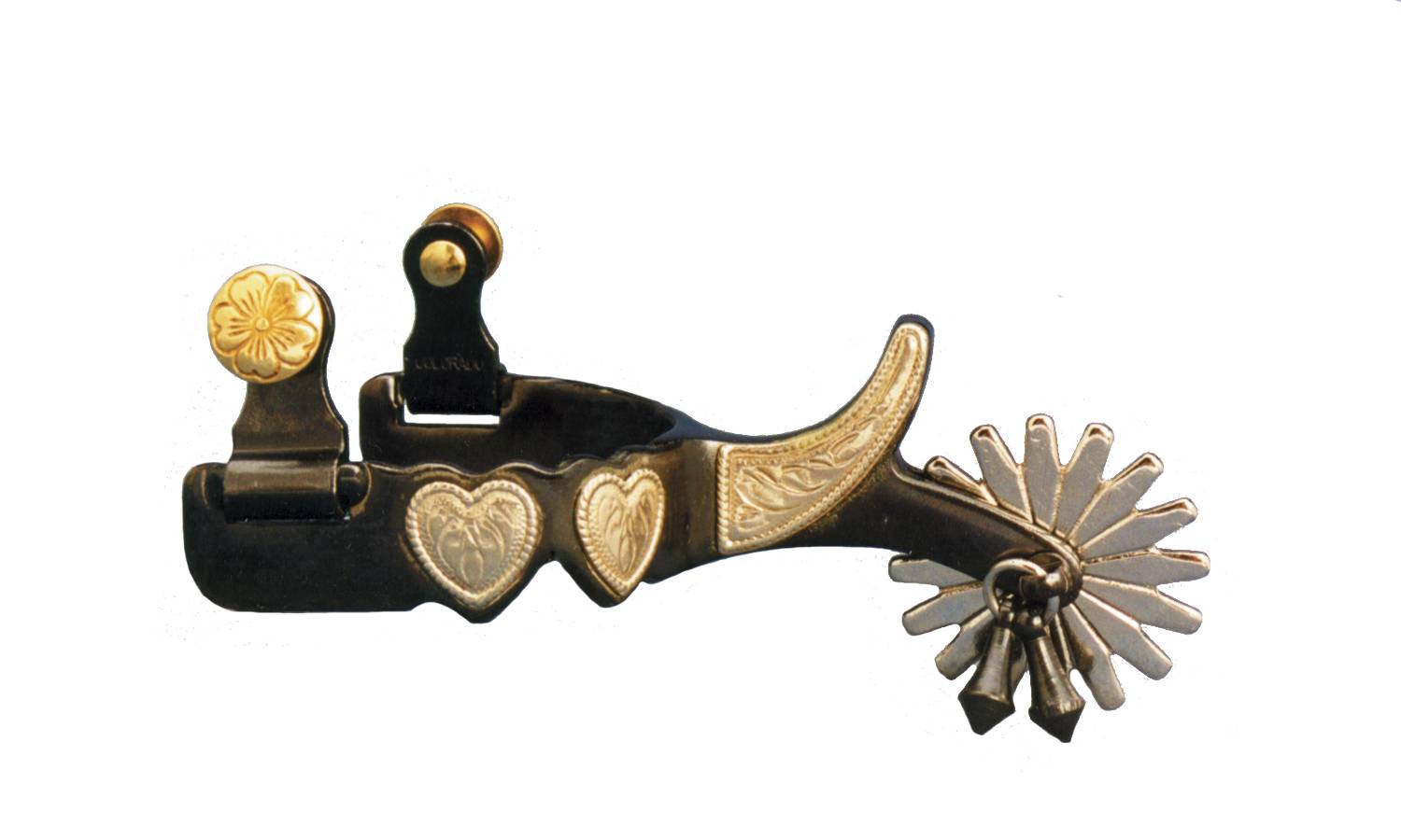 Colorado Saddlery Romero Heart Spurs - Ladies