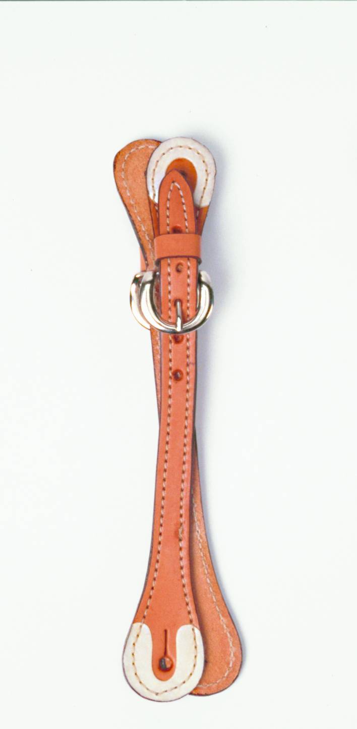 Colorado Saddlery Rawhide Tipped Leather Loop Spur Straps