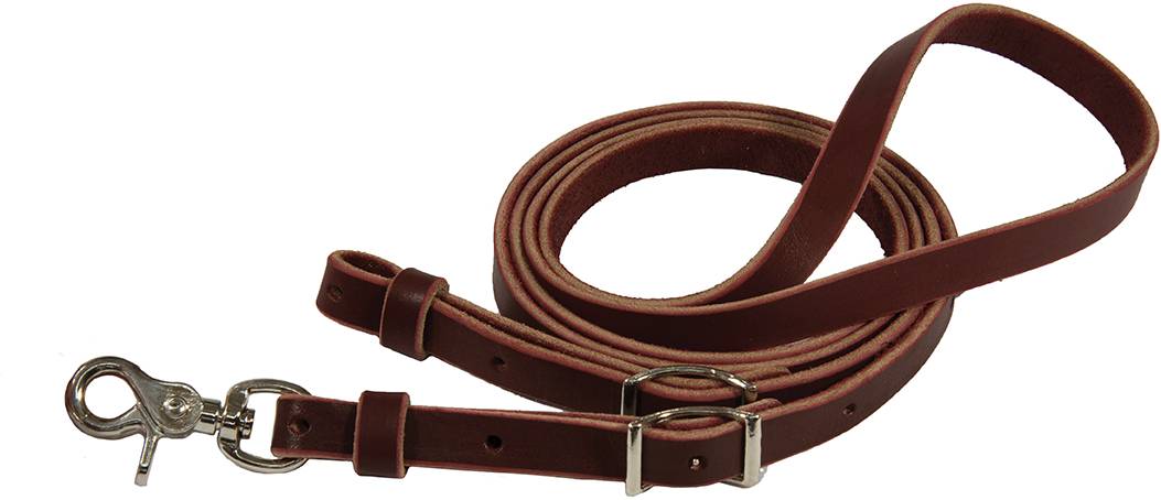 4715-0005 Circle Y Brass Harness Leather Contest Rein sku 4715-0005