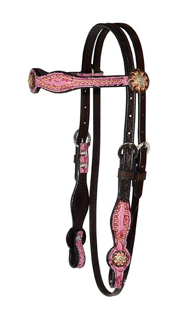 5-884794 Circle Y Gag Cheek Overlay Browband Headstall sku 5-884794