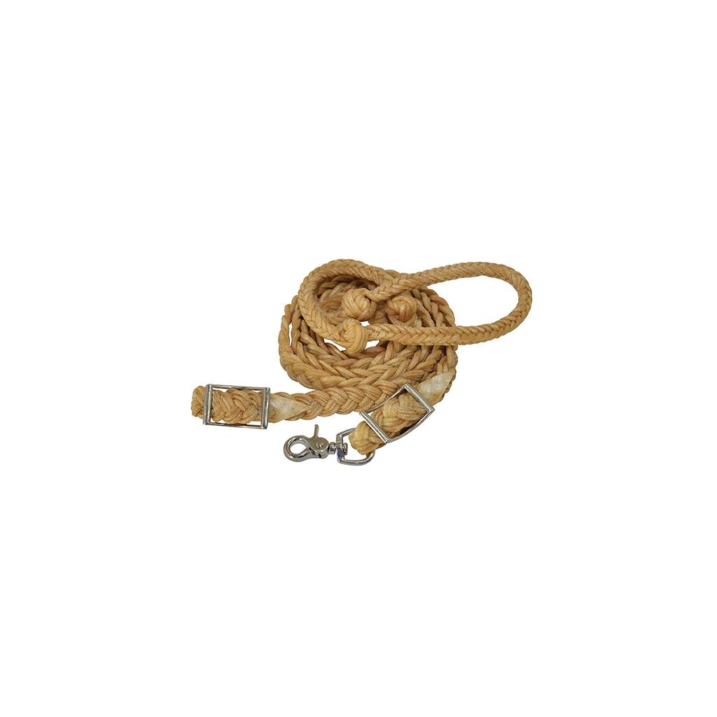 Reinsman Waxed Nylon Knotted Barrel Rein