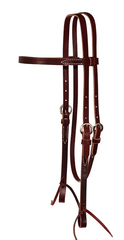 Reinsman Single Ply Browband Headstall With Tie Ends