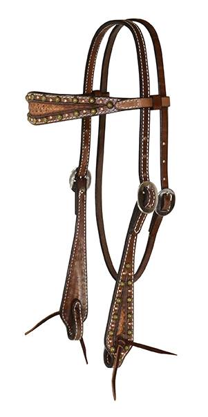 5-885140 Reinsman Sharon Camarillo Spotted  Headstall sku 5-885140