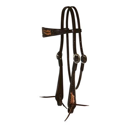 5-885143 Reinsman Sharon Camarillo Feather Headstall sku 5-885143